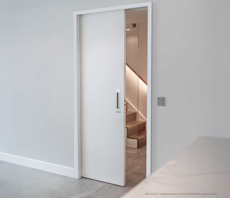 Portman Electric Powered Pocket Door: Space-Saving Automatic Sliding Door for Modern Interiors